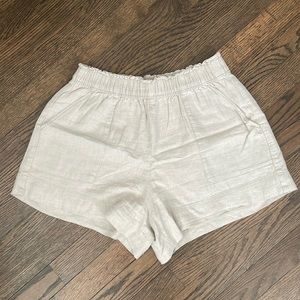 Abercrombie and Fitch Linen Blend Shorts
